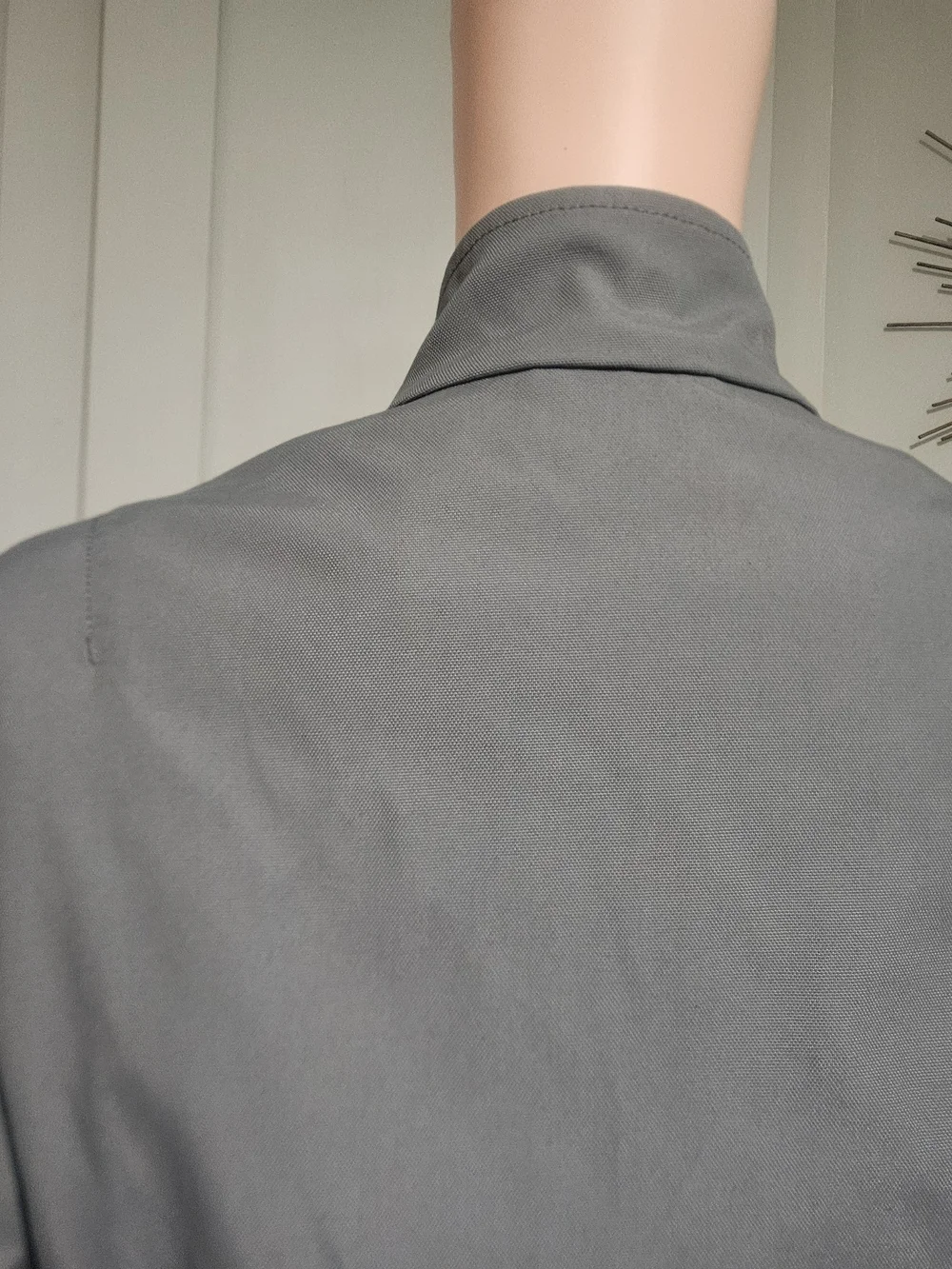Banana Republic Gray Utility Zip Jacket | Modern Minimalist Lightweight Coat. MD